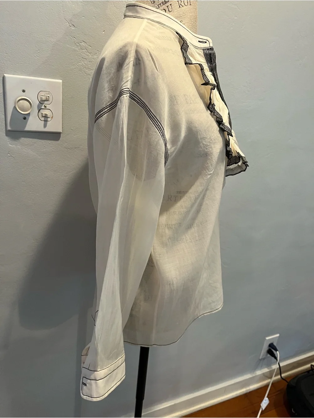 Tory Burch Cream Blouse Size 10